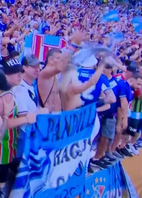 BBC accidentally show topless Argentina fan who risks facing jail。